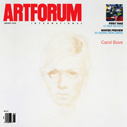 封面：卡罗尔·波夫（Carol Bove），《细枝》（局部），2004，纸本墨水，22 x 14“。小图：克里斯汀・贝克尔（Kristin Baker），《不公平的优势》（局部），2003，PVC板上丙烯，60 x 108”。