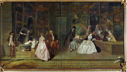 让- 安托万·华托、《杰尔桑的招牌》、1720、布上油画