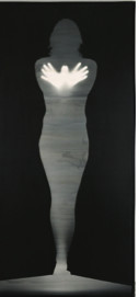 Bruce Conner， 《蝴蝶天使》，1975，黑白影绘，85×39”。