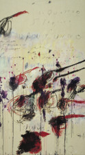 Cy Twombly、 《四季：秋》1993 布上综合聚合颜料、 油彩 、铅笔、 白色炭笔