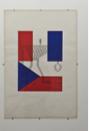 Henri Chopin、《Flic Flac Floc》、1965、 丝网打印、68.6 x 105厘米。
