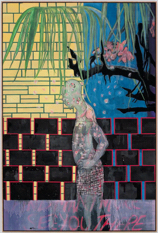 彼得•多格、《花房（在那见你）》、2007-2009、油画、300×200cm。