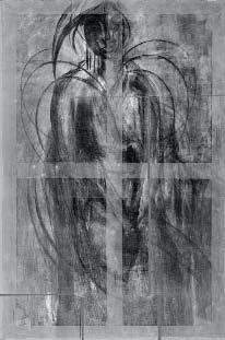 《伊冯•兰兹伯格肖像》X光片