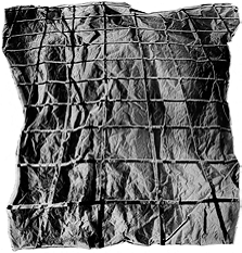梅尔•布什纳、《Surface
Dis/Tension》、1968、镶板上轮廓黑白摄影、182 x 172厘米。
