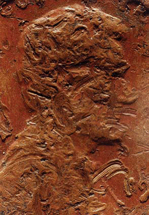 莫伊拉•达韦、《硬币头像1号》、1990、彩色摄影、61 x 46厘米。