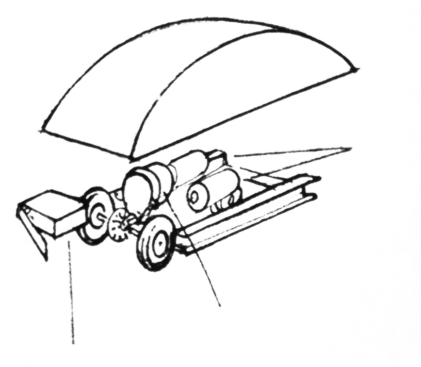 布里尔的《坦克》草图，1966-67。