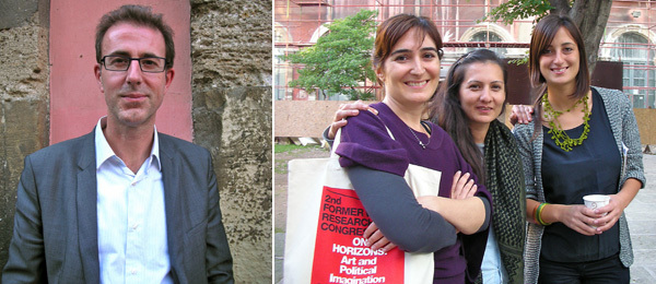 左: 哲学家Peter Osborne； 右: 伊斯坦布尔科技大学建筑学院，前西方组织的Ayse Koksal、Pelin Tan与Sevgi Turkkan。