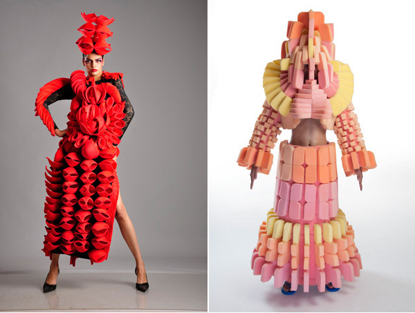 维万·桑达拉姆，《嘎嘎哇咖：奇异化》展览上的服装，2011。