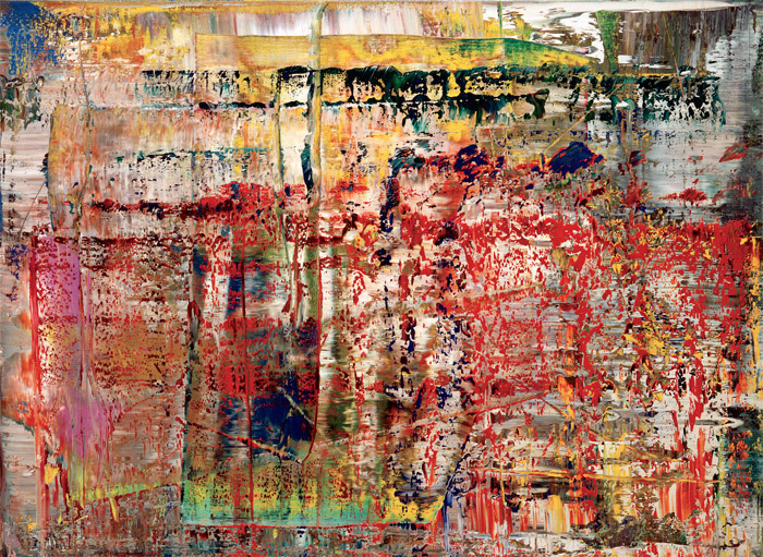 格哈德•里希特，《抽象画》，1990，布面油画，92 x 125.7cm。 CR: 724-4。