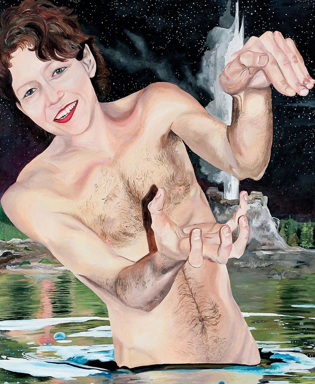 亚娜•尤勒、《鲁斯•诺克》、2009、布面油画
 447⁄8 x 365⁄8"。
&nbsp;