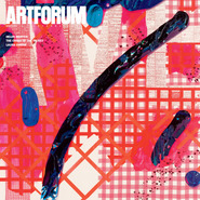 封面：劳拉•欧文斯(Laura Owens)、《无题》（局部）、2012 、布上油画 、丙烯、 喷绘树脂、 浮石、 拼贴， 108 x 84"。
