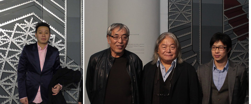左：策展人崔灿灿；右：艺术家毛栗子，乔福集团总裁黄建华，亚洲艺术中心李宜霖。