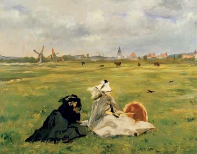 爱德华·马奈，《燕子》，1873，布面油画，255⁄8 x 317⁄8".