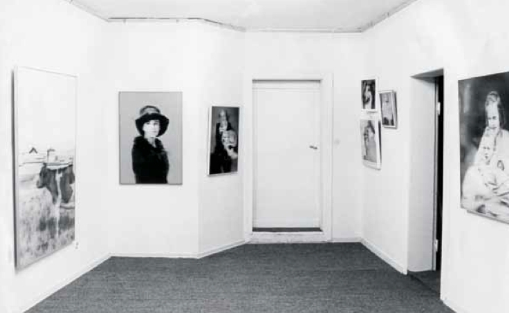“格哈德・里希特：资本主义现实主义绘画”展览现场，1966年，雷尼・布洛克画廊，柏林。