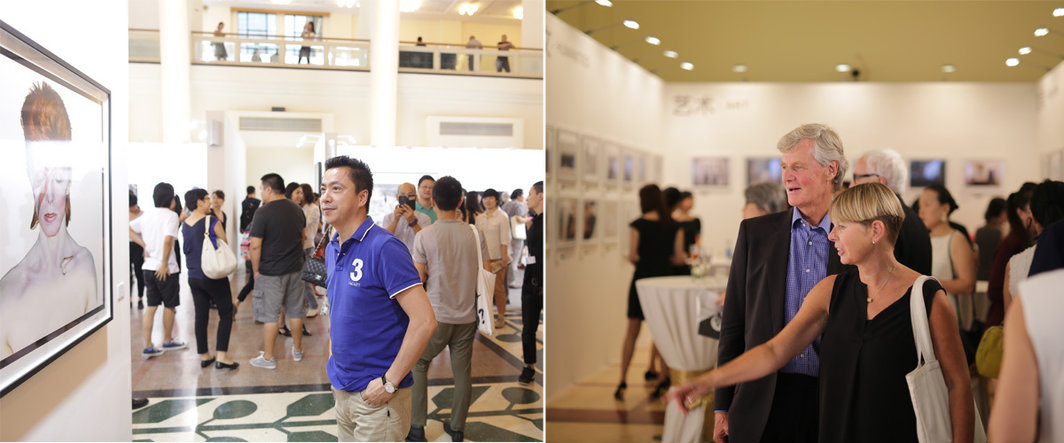 左：华谊兄弟传媒集团执行总裁王中磊；右：ART HK联合创始人、现任蒙哥马利及世界摄影组织主席Sandy Angus.（以上两张图片由Photo Shanghai提供）