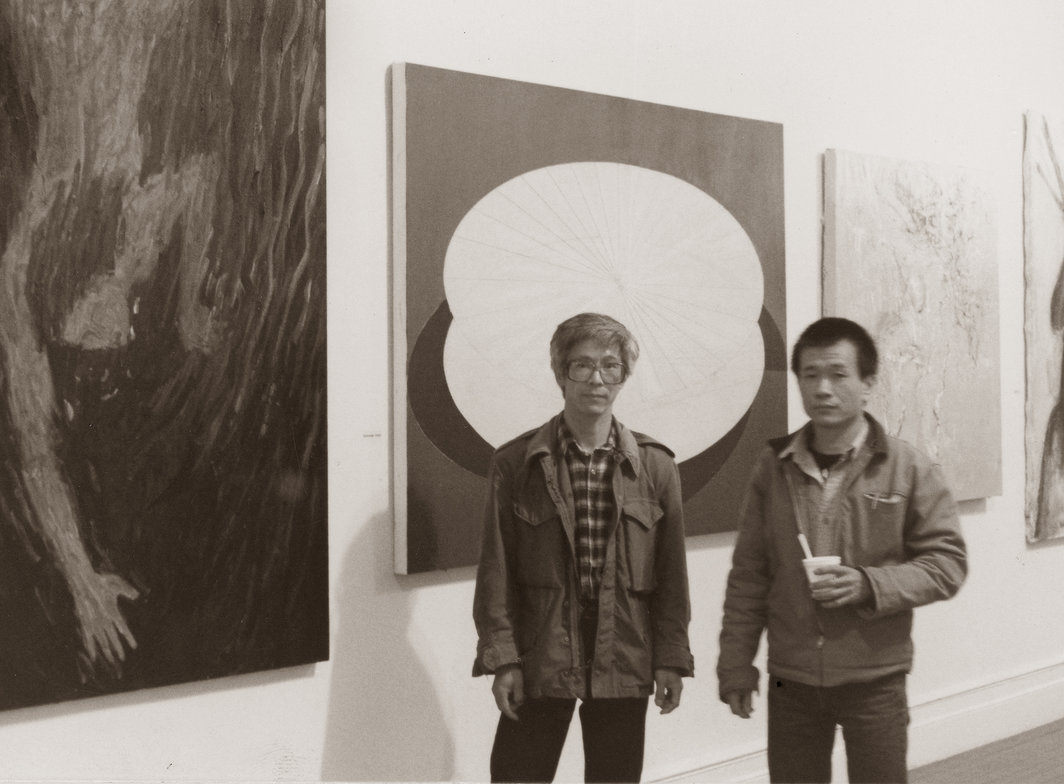 张宏图与谢德庆，1984年。照片由艺术家本人提供。
