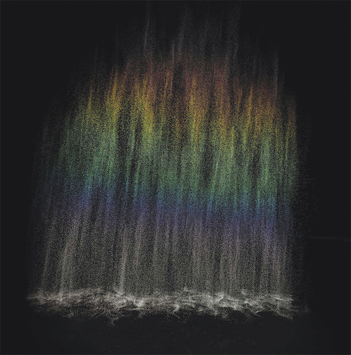 奥拉维尔·埃利亚松，《彩虹》（未完成），VR录像，彩色，有声，长度不定.