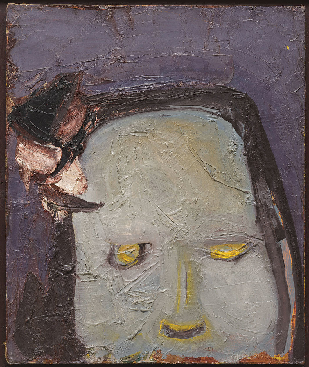 伊娃·黑森，《无题》（Untitled），1960，布面油画，18 × 15".