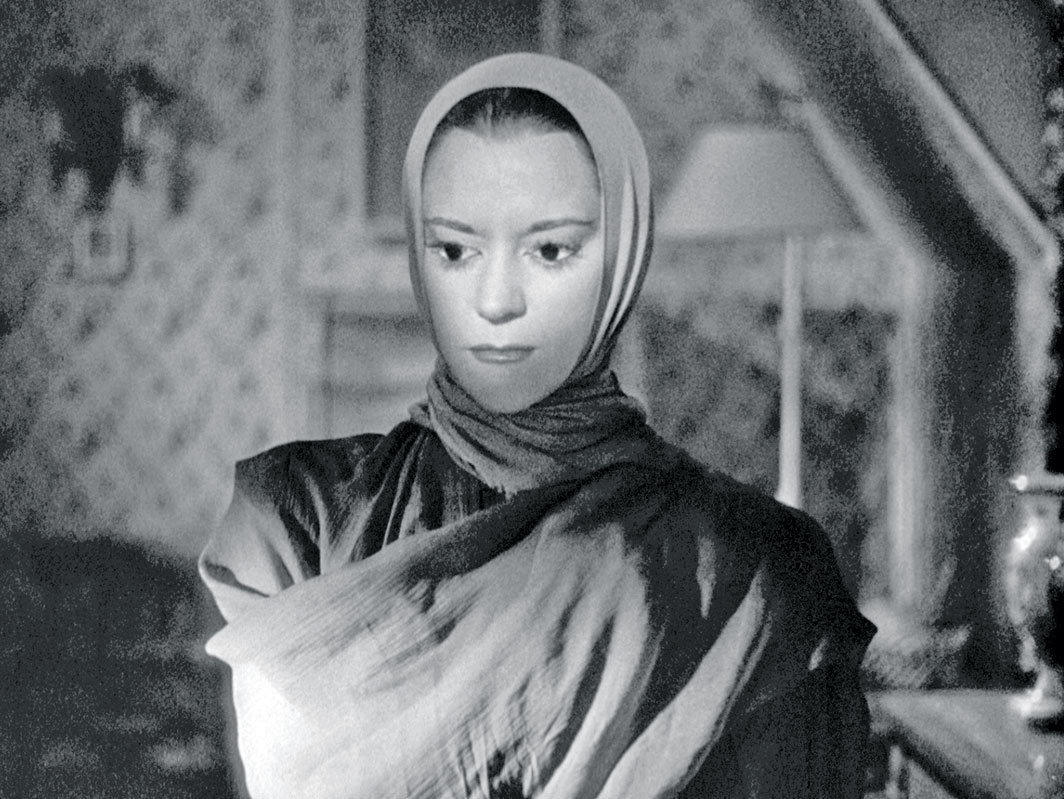 让·科克托，《奥菲斯》，1950，35毫米，黑白，有声，95分；公主（玛丽亚·卡萨瑞斯饰）.