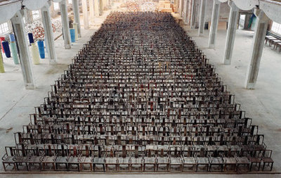 Component of Ai Weiwei’s Fairytale, 2007 (1,001 Ming- and Qing-dynasty chairs).