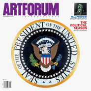 Cover: Tom Sachs, Presidential Seal, 2004, mixed media, 108 x 108“. Inset: Glenn Brown, Anaesthesia, 2001, oil on panel, 41 1/2 x 32 5/8”.
