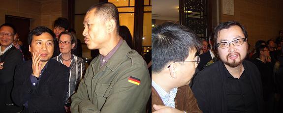 左图：策展人黄笃；右图：上海美术馆馆长张晴。