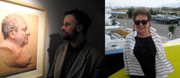 左图: 艺术家Roberto Cuoghi. 右图: 艺术商人Marian Goodman.