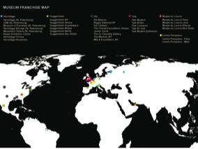 伦敦建筑节上，库哈斯PowerPoint截图，展示的是“特营博物馆地图”。