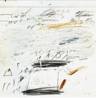 Cy Twombly、Poems of the Sea, XV, 纸上油彩、蜡笔