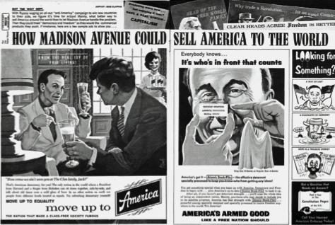 《疯狂》杂志（1961年9月）漫画《麦迪逊大街如何向世界兜售美国》