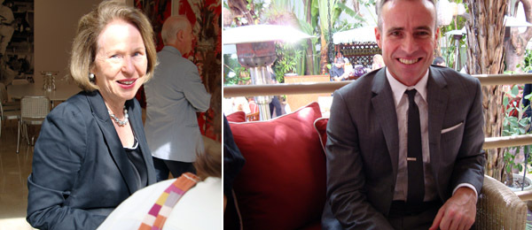 左图: 收藏家Rosa de la Cruz。右图: 设计师Thom Browne。