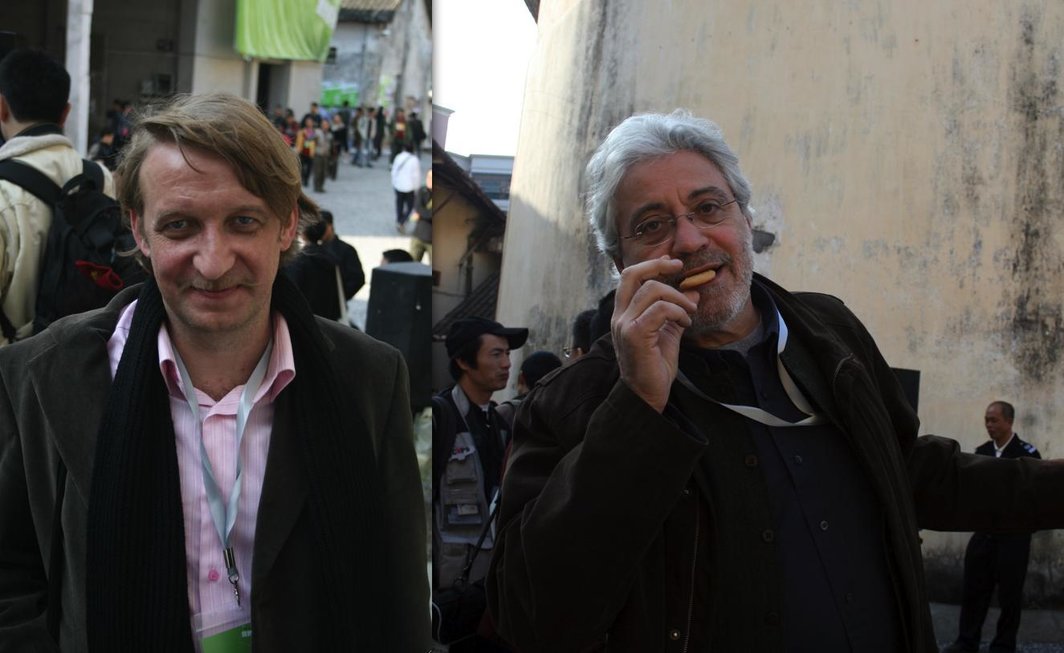 左图：策展人Gunther Dietrich。右图：策展人Robert Pledge。
&nbsp;