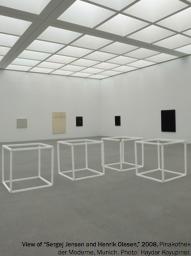 塞格尔·延森和亨利克·奥利森现场、2008、现代绘画陈列馆、慕尼黑。