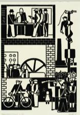 Franz Wilhelm Seiwert、《城市与乡村》、1932、木上油画、70×80厘米。 
&nbsp;