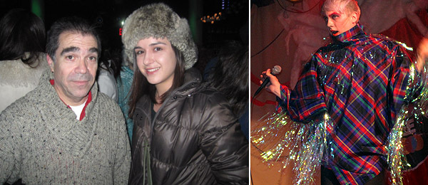 左图: 艺术家Mike Smith (左图)。右图:  House of Ledosha的一位成员。