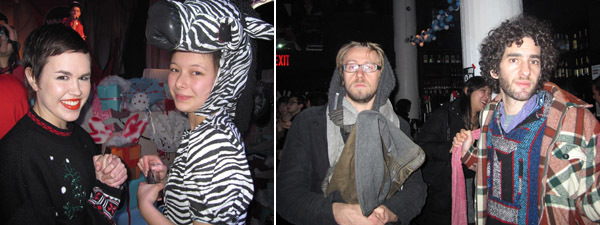 左图: Shannon Stubbs 和Erica Mahinay。右图: Daniel Pinchbek (左)。