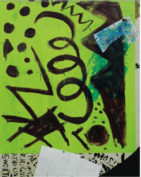 约什•史密斯、《未命名》、2008、画板上综合媒介、144×122厘米。