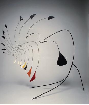 亚历山大•卡尔德、《小蜘蛛》、加州、1940、 金属架、 金属线、颜料、111×127×140厘米。