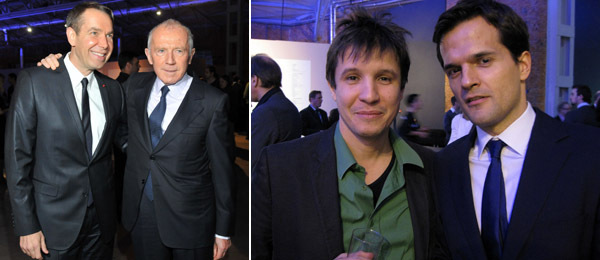 左图: 昆斯和François Pinault。(Photo: The Garage CCC, Moscow) 右图：艺术家Adel Abdessemed 和David Zwirner的Ales Ortuzar。 (Photo: Kate Sutton)
