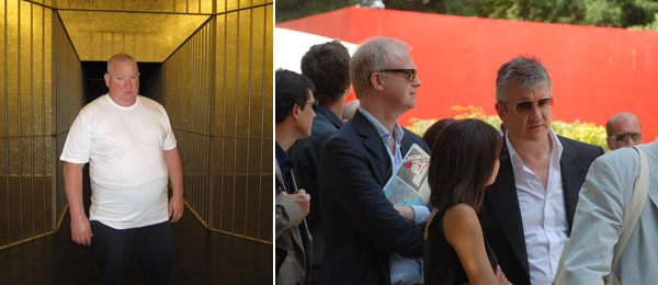 左图: 艺术家Claude Lévêque。右图: 艺术经纪人Jay Jopling。