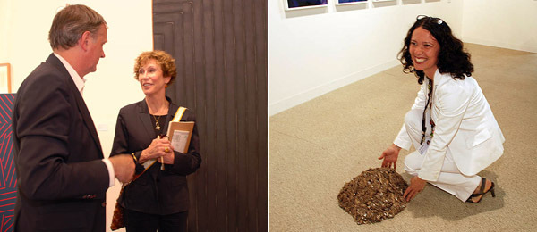 左图：艺术经纪人Donald Young和艺术顾问 Thea Westreich。右图： 303 画廊总监 Mari Spirito。
