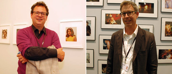 左图：艺术经纪人Iwan Wirth。右图：Matthew Marks 总监Jeffrey Peabody。
