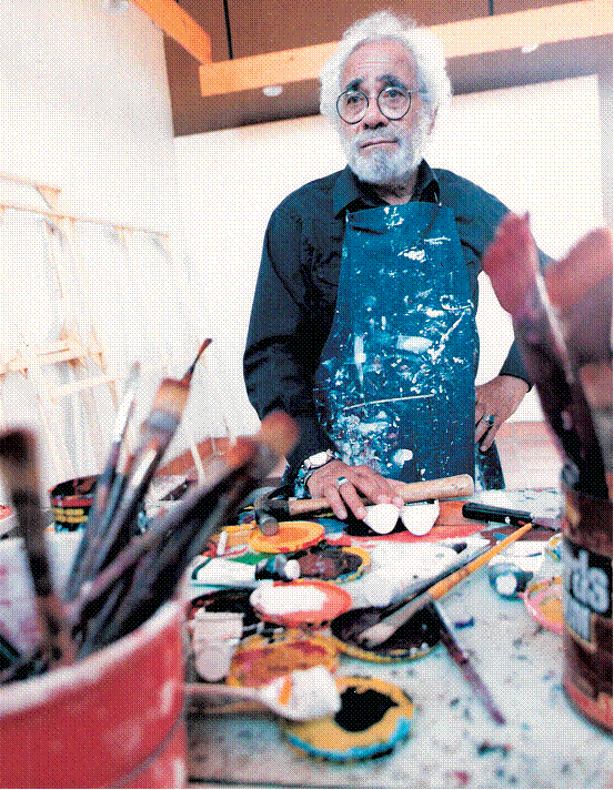 罗伯特•科司考特在工作室、Tucson、1997。