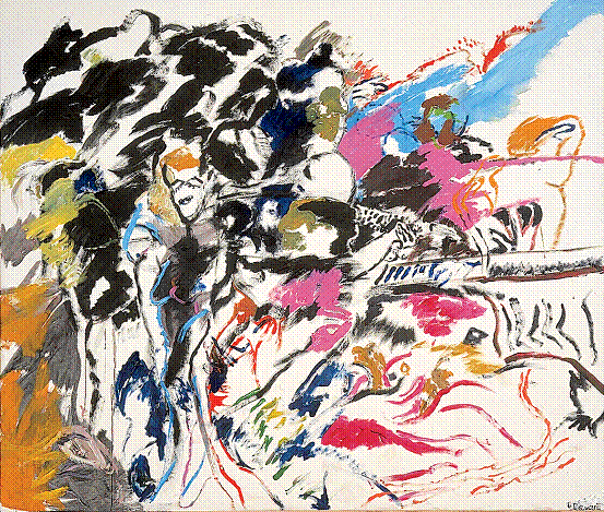 罗伯特•科司考特、《欧•迈克威利的农场》、2002、布上丙烯、216×185cm。