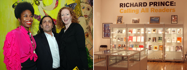 左图：P.S. 1的 April Hun和P.S. 1运营和展览总监 Antoine Guerrero MoMA的Margaret Doyle。右图：纽约艺术图书博览会Richard Prince展览现场。