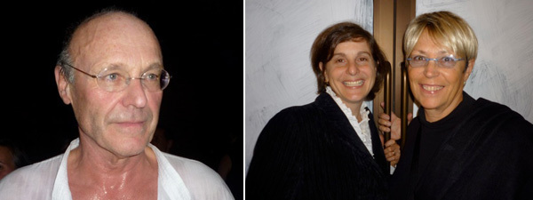 左图：艺术家Anselm Kiefe。右图：新新博物馆总监 Laura Hoptman 和收藏家Mera Rubell。