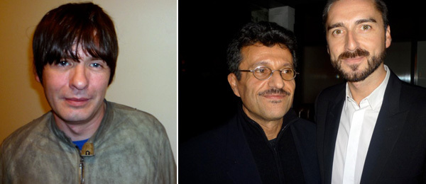 左图：艺术家Jim Lambie。右图：评论家和策展人Octavio Zaya 以及MUSAC总监Agustín Pérez Rubio。