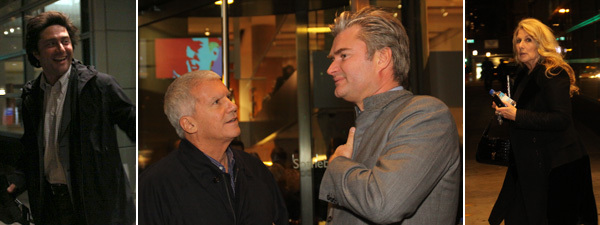 左图：艺术顾问Philippe Ségalot。中：艺术经纪人 Larry Gagosian和Christophe Van de Weghe。右图：收藏家Jane Holzer。