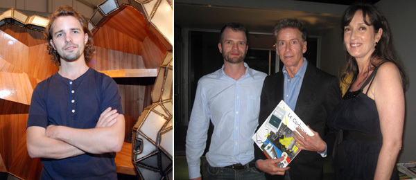 左图：设计师Maarten Baas。右图：设计师John Bennett, Calvin Klein和Isabel Rattazzi。