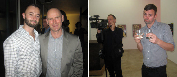 左图：Antoine Vigne 和公共艺术基金总监Nicholas Baume。右图：艺术家Ingar Dragset。